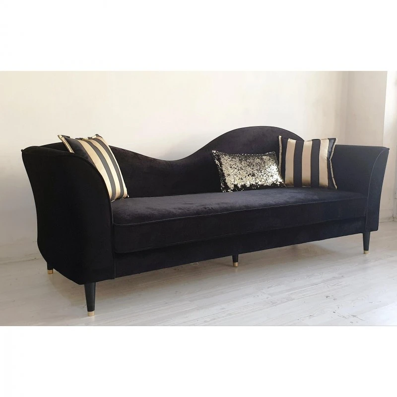 Диван Ексклузив, Кадифе, Черен