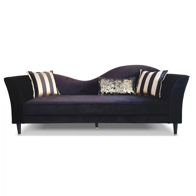 Диван Ексклузив, Кадифе, Черен
