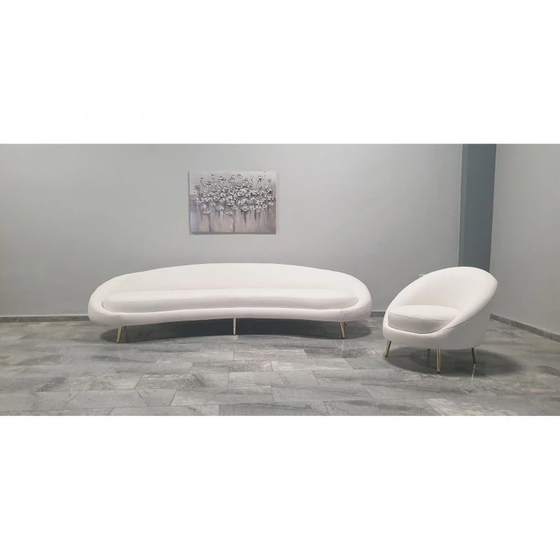 Диван Меркурий, Цвят Крем, 285х95х85 см