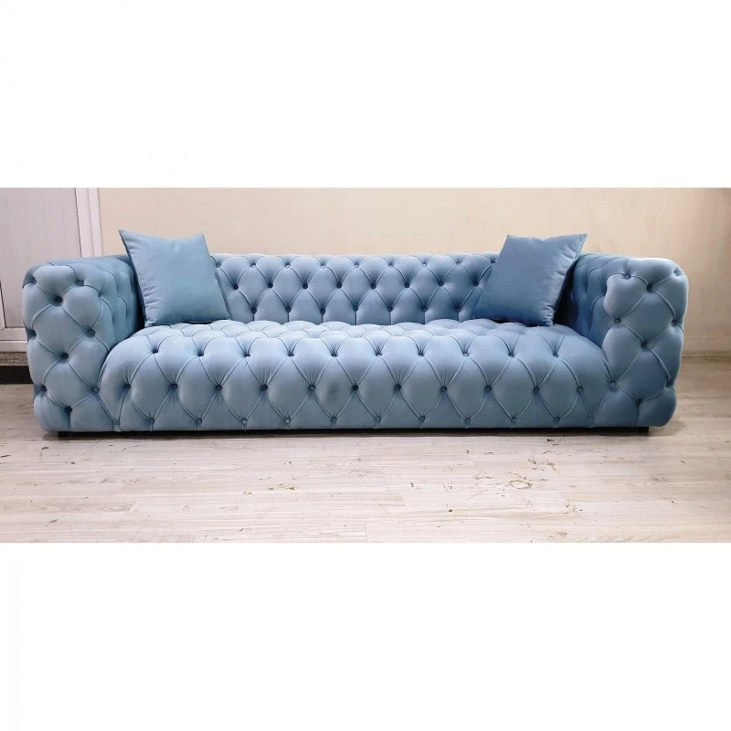 Диван Омега, Син, 230х90х80 см