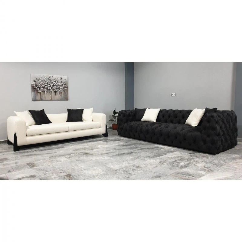 Диван Парагвай, Цвят Крем, 240х95х82 см