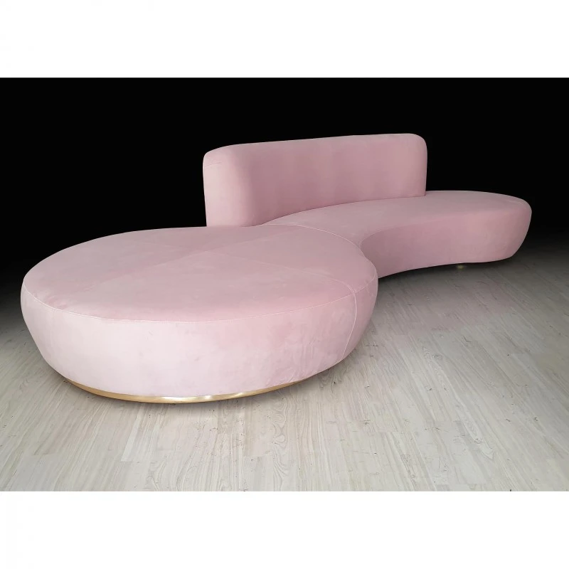 Диван Виолет, Розов, 320 см.