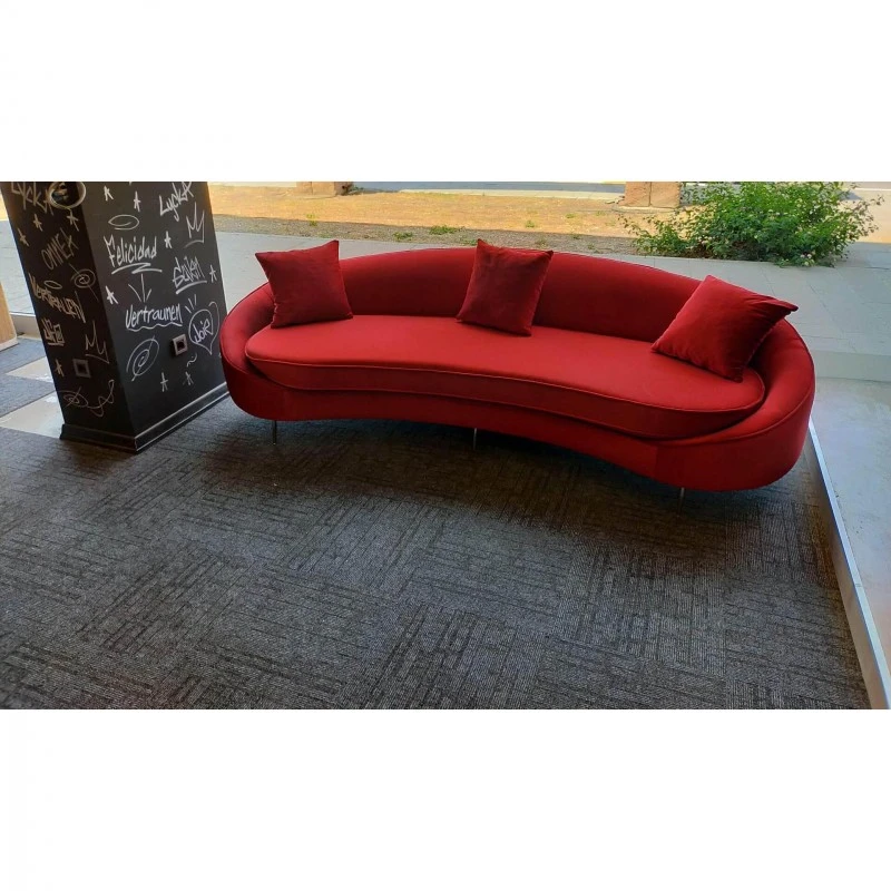 Триместен диван Егес, Червен