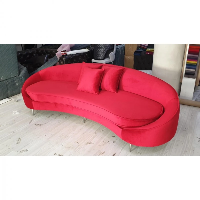 Триместен диван Егес, Червен