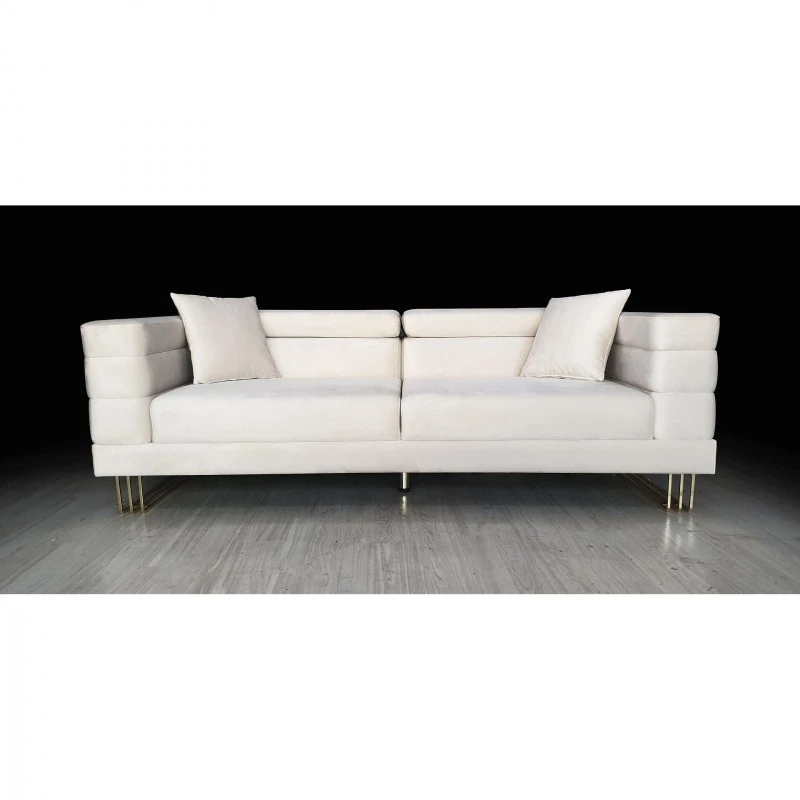 Триместен диван Изабел, цвят Крем