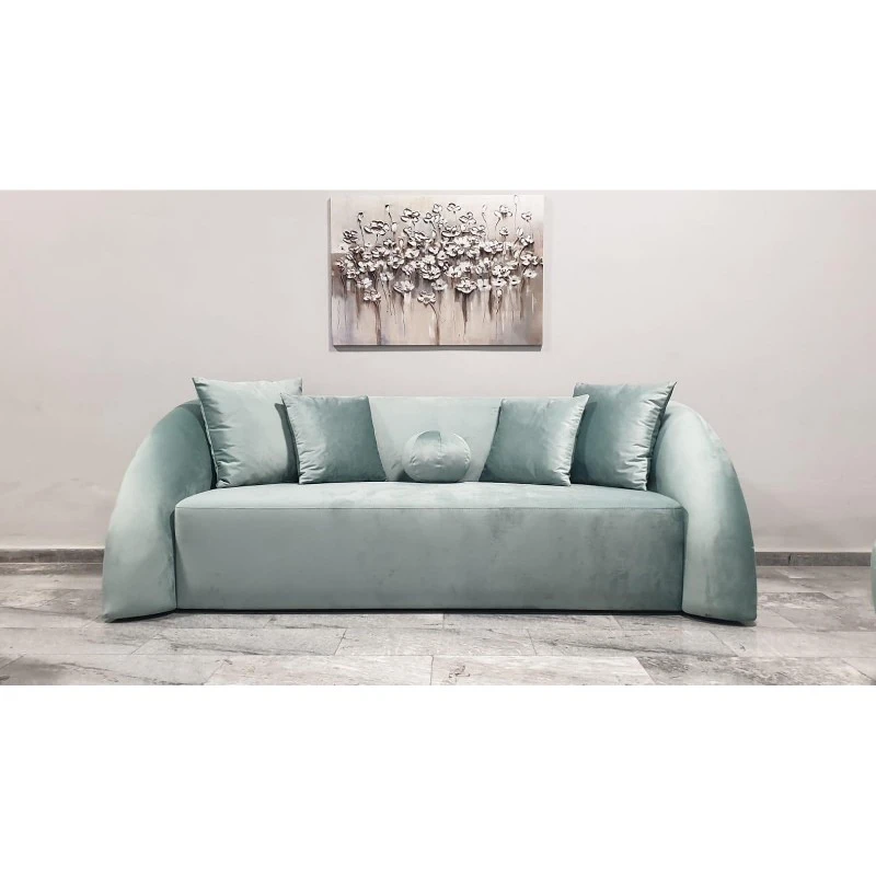 Триместен диван Небе, Син