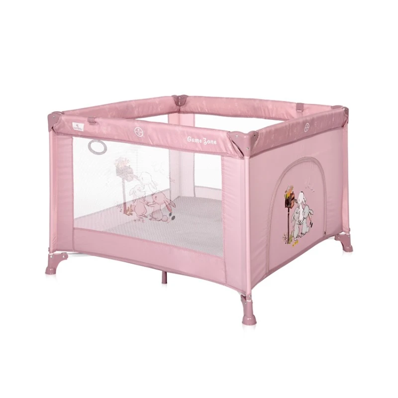 Кошара за игра Lorelli, Game Zone, 100x100 см, Beige Rabbits, Колекция 2021