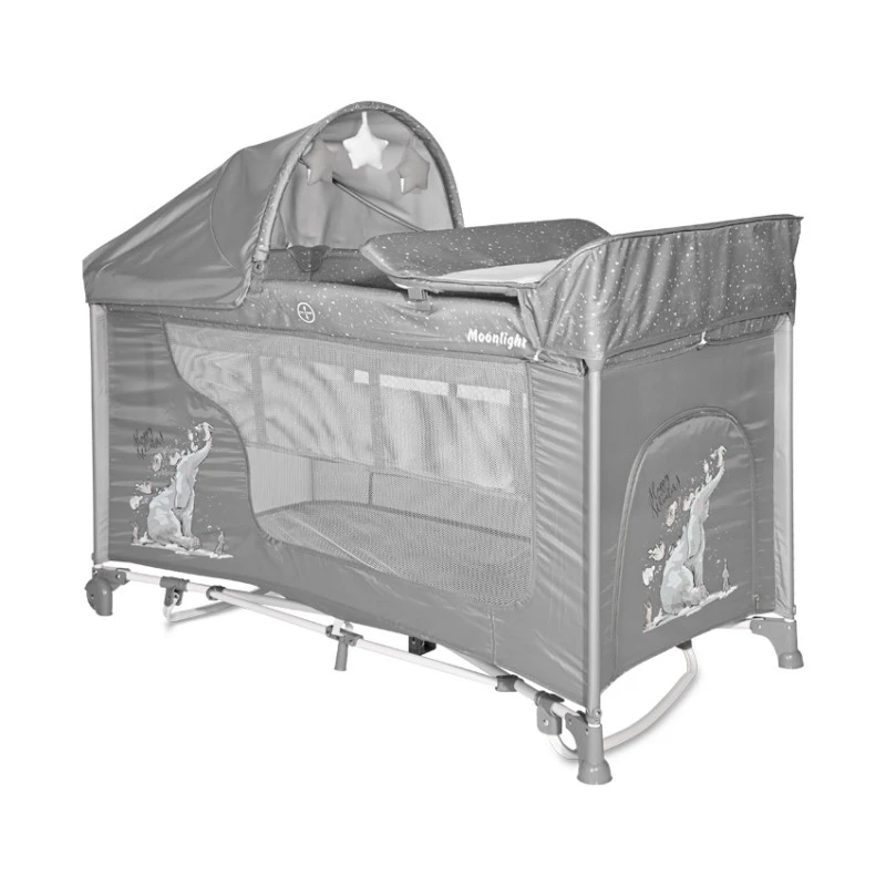 Кошара LORELLI Moonlight, 2 нива, Rocker, Grey, Fun