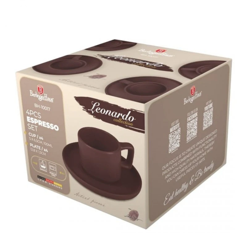 Комплект чаши за еспресо, Berlinger Haus, BH10017 Leonardo