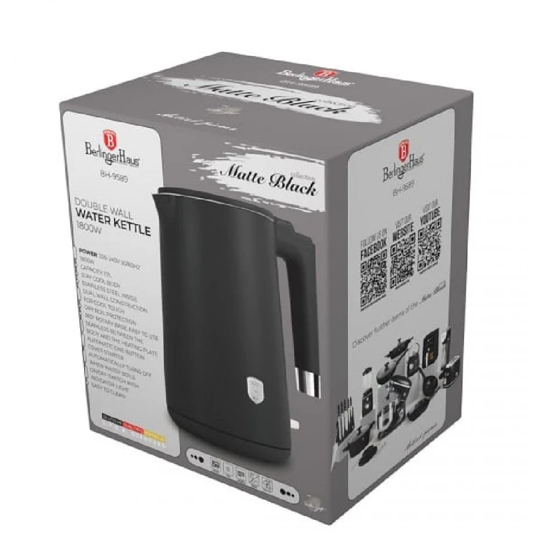 Чайник с двойна стена Berlinger Haus BH9589 Черен