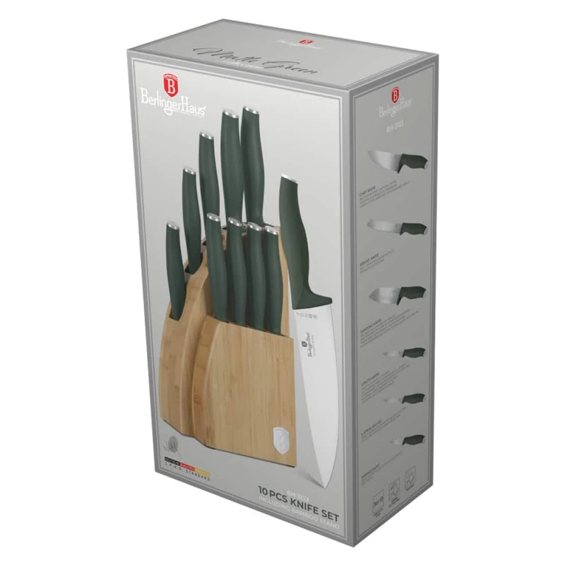 Комплект ножове Berlinger Haus BH3123 Matte Green