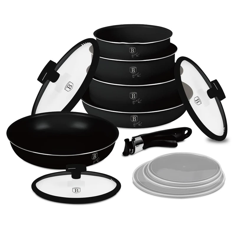 Комплект готварски съдове Berlinger Haus BH8248 Matte Black