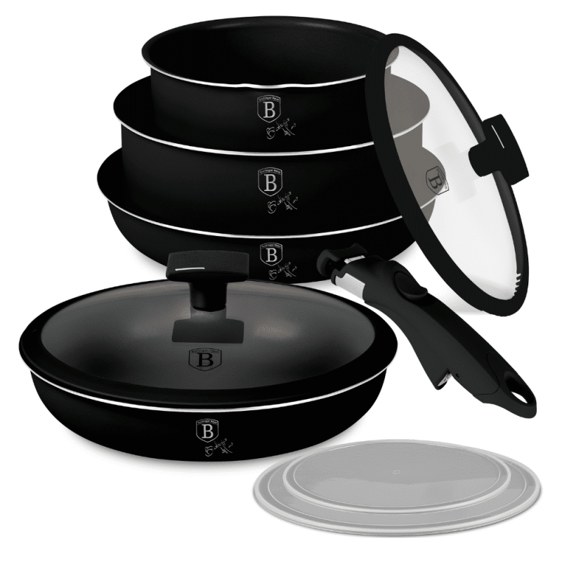 Комплект готварски съдове Berlinger Haus BH8257 Matte Black
