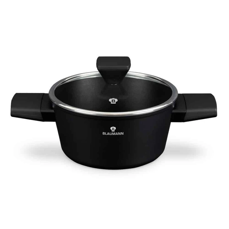 Касерола с капак 20 см  Blaumann BL4000  Black Silver