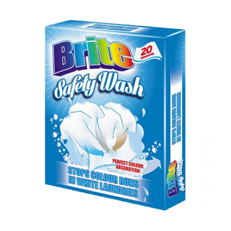 Цветоулавящи кърпички Brite Safety Wash за бяло пране 20 бр.