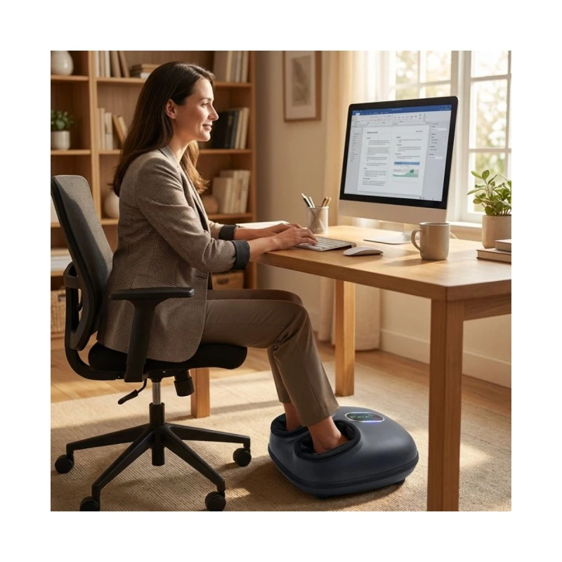 Масажор за крака с точково стимулиране ZENET ZET 761 -  Шиацу, ролки и топлина