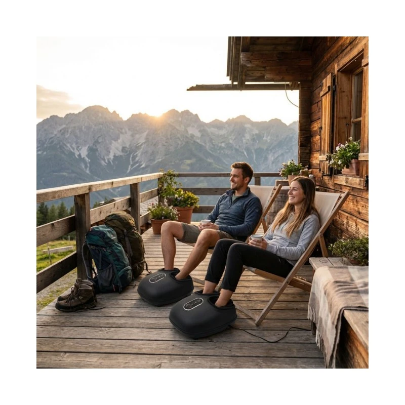 Масажор за крака с точково стимулиране ZENET ZET 761 -  Шиацу, ролки и топлина