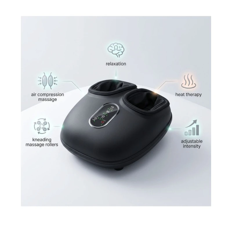 Масажор за крака с точково стимулиране ZENET ZET 761 -  Шиацу, ролки и топлина