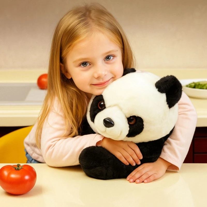 Интерактивна говореща панда AI PANDA – умна образователна играчка с изкуствен интелект, звук, движение и USB зареждане