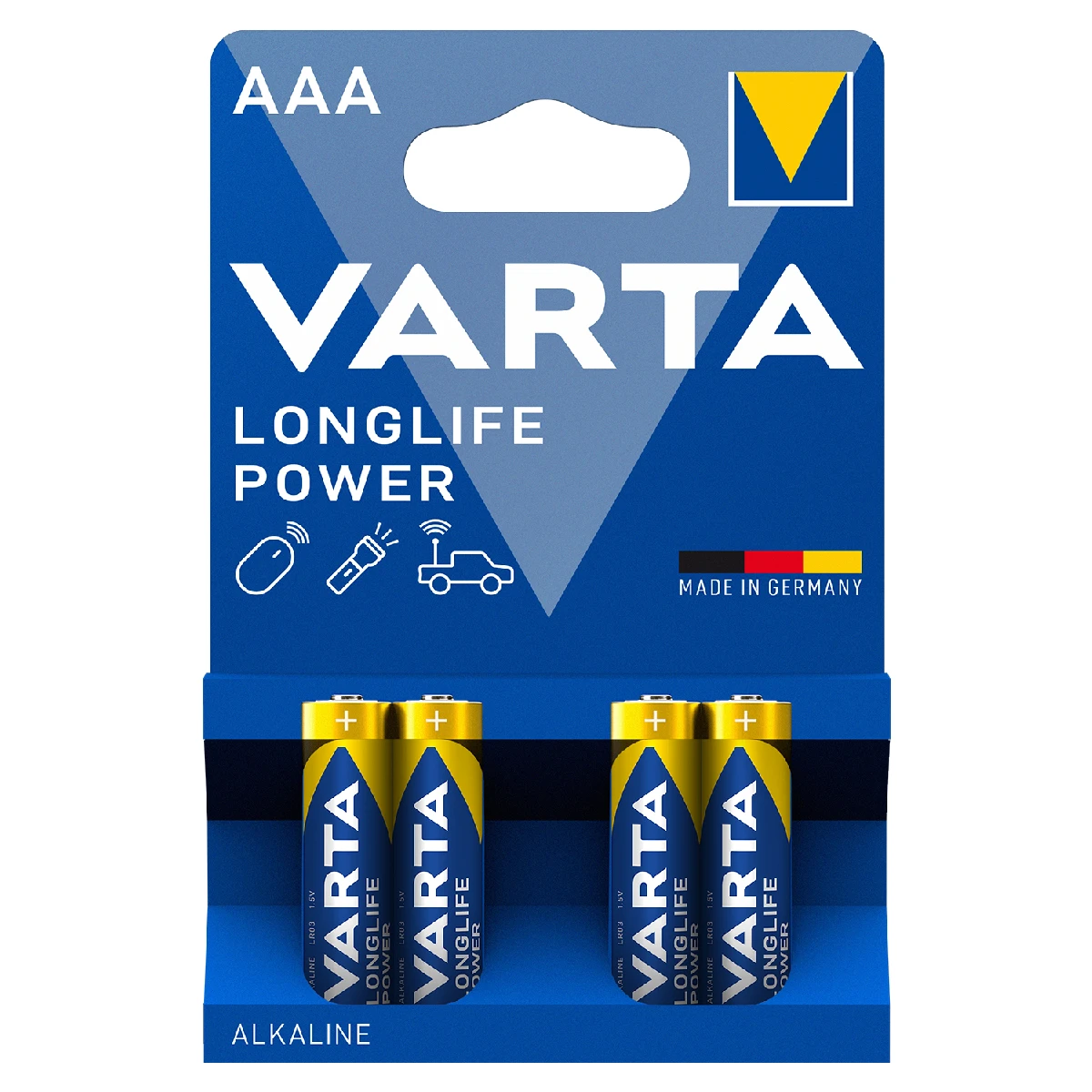 VARTA ALKALINE LONGLIFE POWER AAA 1,5V  X 4 