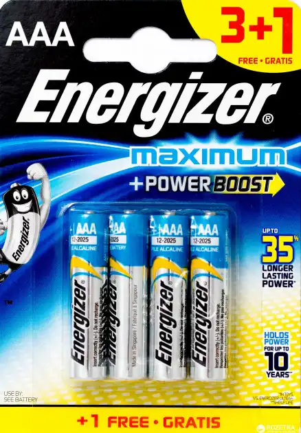 ENERGIZER MAX PLUS AAA 1,5V X 3+1  