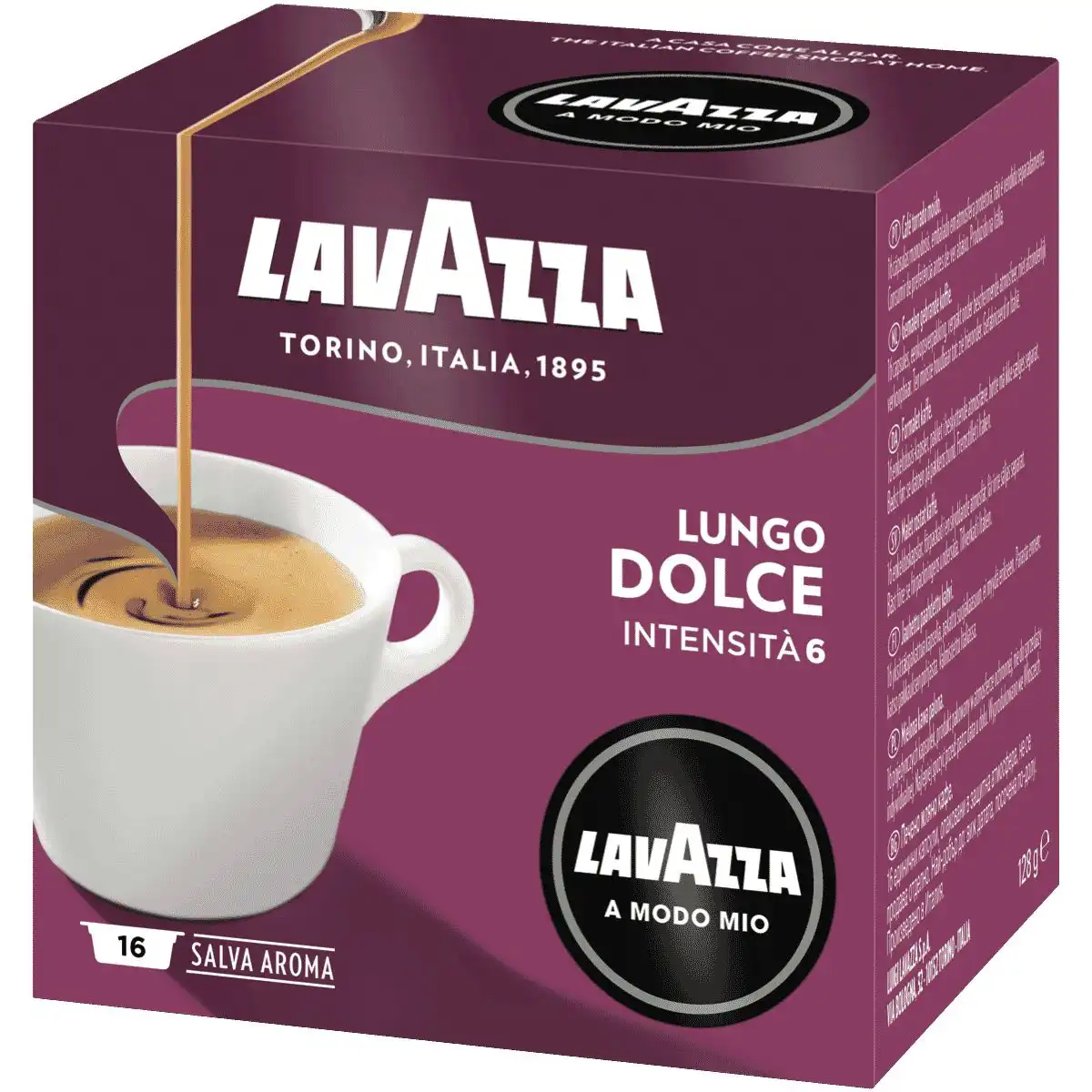 LAVAZZA A MODO MIO LUNGO DOLCE 16 БР